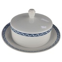 [45812723] Butterdose Butterglocke Rarität Hutschenreuther Blau Selb gebraucht - defekt Bild 2