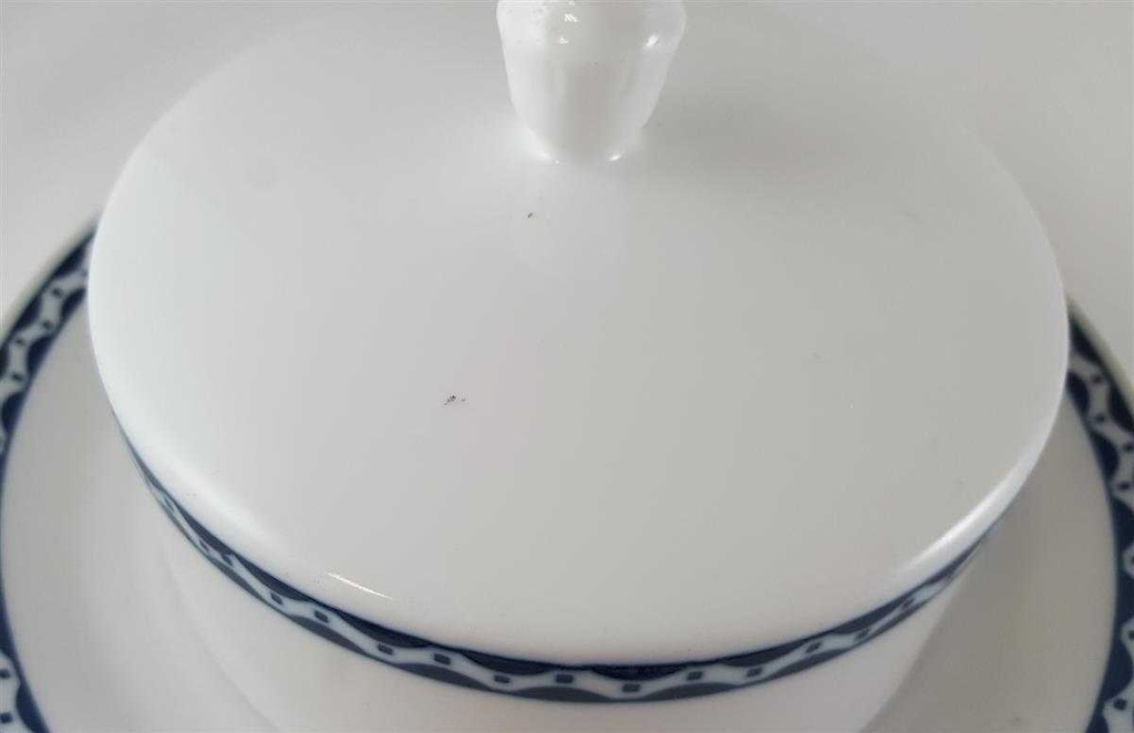 [45812723] Butterdose Butterglocke Rarität Hutschenreuther Blau Selb gebraucht - defekt Bild 8