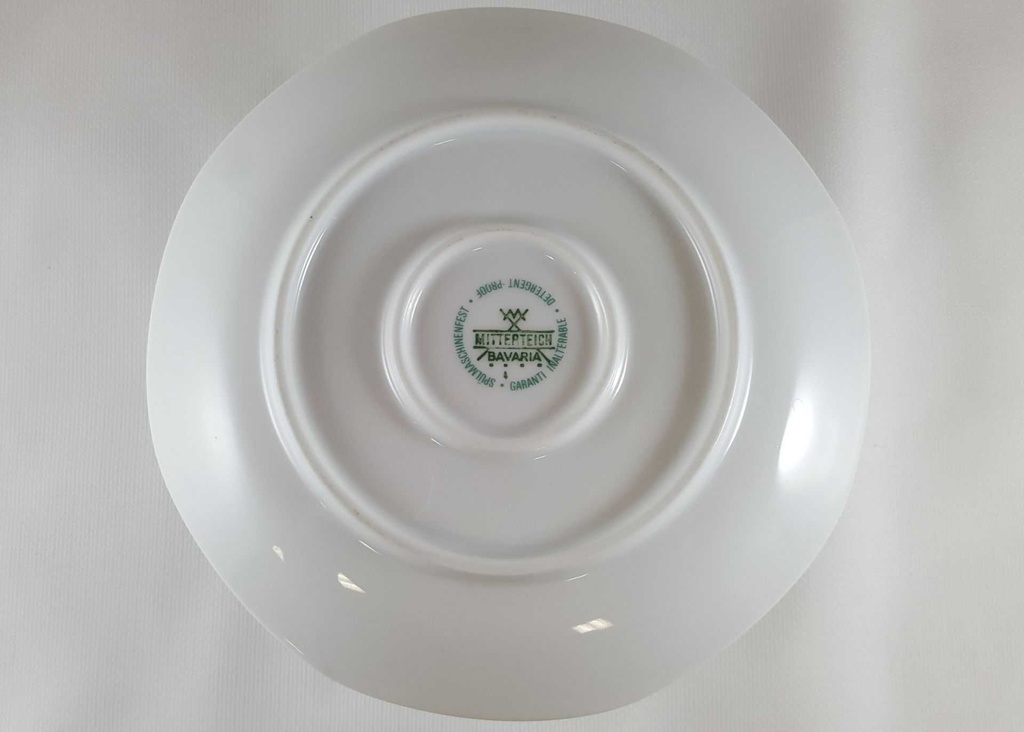[45812724] Sauciere mit Teller 1tlg Mitterteich Form 2040 Sissi Blau Rosa Blumendekor Blumen gebraucht - sehr gut Bild 4