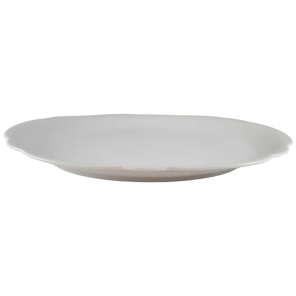 [45812725] Servierplatte Speiseplatte Fleischplatte Steakplatte 31,2x21,7 cm Seltmann Weiden Nora Weiß gebraucht - akzeptabel Bild 2