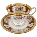 [45812731] Tasse Espressotasse mit Untertasse Royal Albert Lady Hamilton gebraucht - gut Bild 2