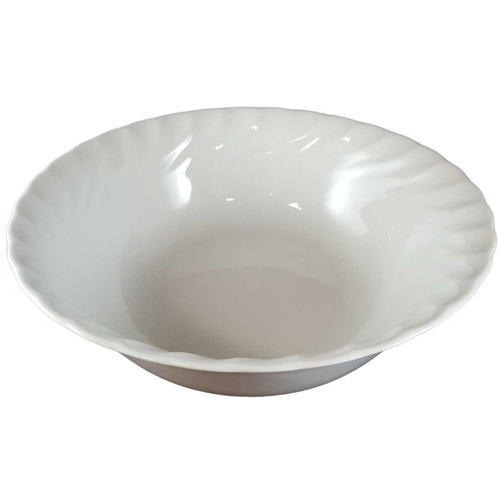 [45812734] Schüssel 22 cm Marienbad Ingres Weiss Wellenmuster gebraucht - sehr gut Bild 2