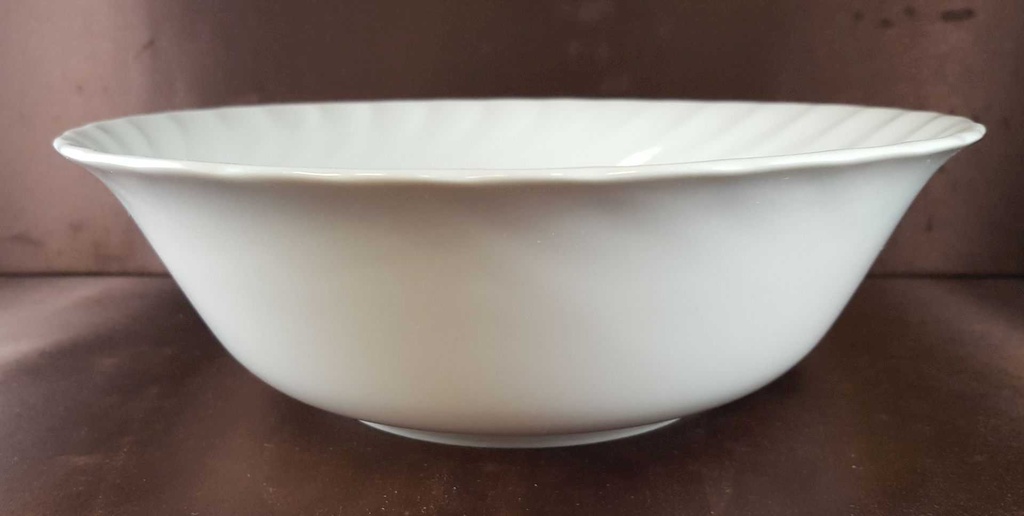 [45812734] Schüssel 22 cm Marienbad Ingres Weiss Wellenmuster gebraucht - sehr gut Bild 3