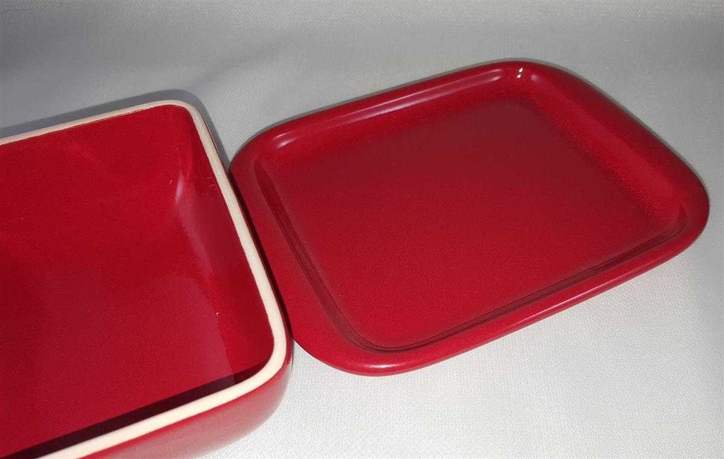 [45812736] Butterdose Waechtersbach Fun Factory Polka Rot gebraucht - sehr gut Bild 4