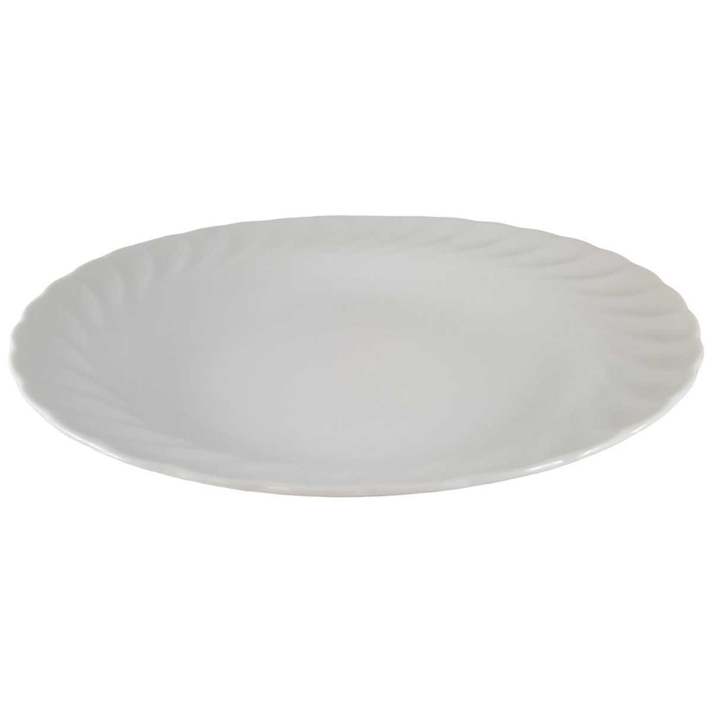 [45812737] Suppenteller 23 cm Marienbad Ingres Weiss Wellenmuster gebraucht - akzeptabel Bild 2