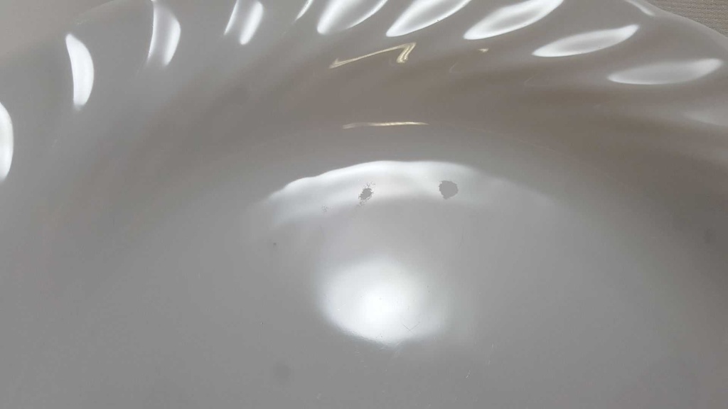 [45812737] Suppenteller 23 cm Marienbad Ingres Weiss Wellenmuster gebraucht - akzeptabel Bild 8