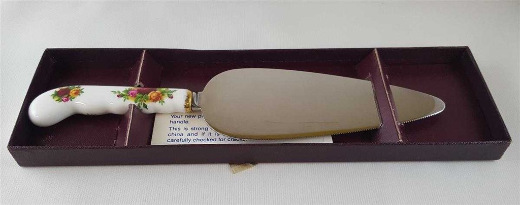 [45812747] Tortenheber mit Porzellangriff Royal Albert Old Country Roses gebraucht - gut Bild 3