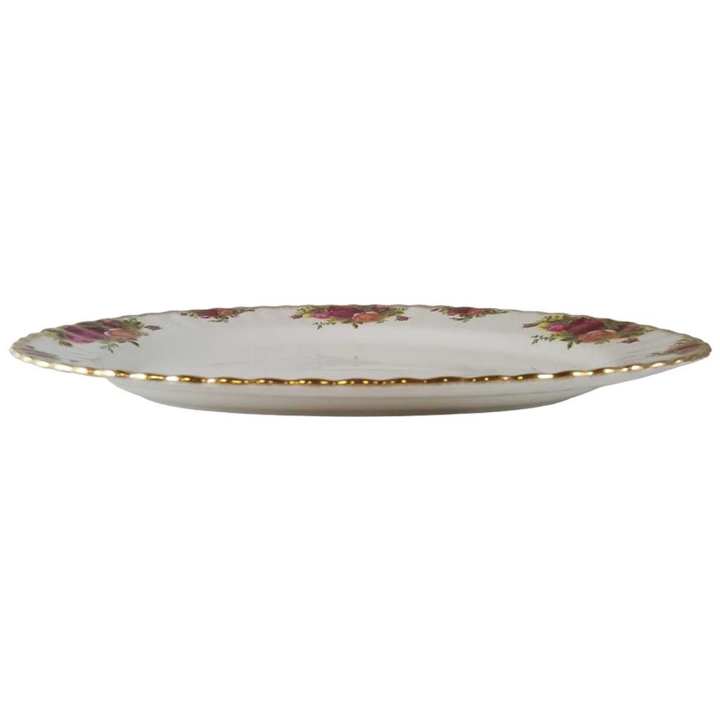 [45812751] Fleischplatte 33x25,5 cm Royal Albert Old Country Roses gebraucht - gut Bild 2