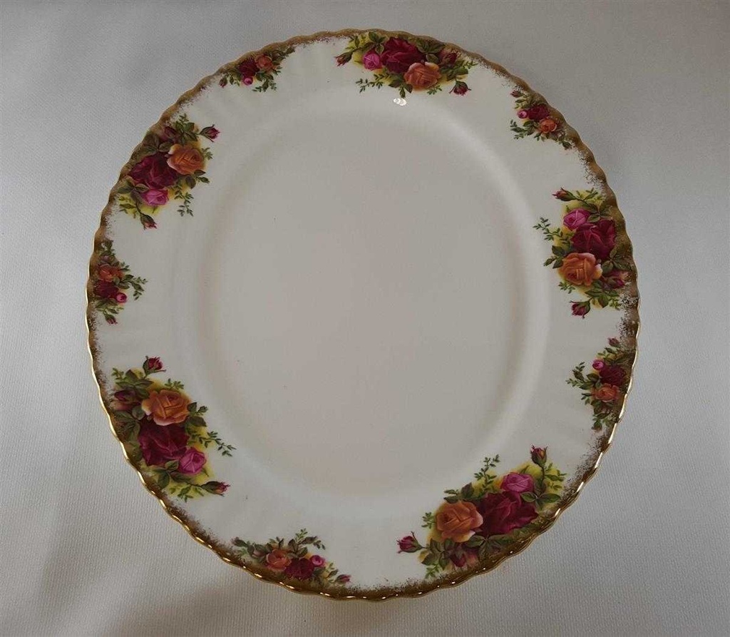 [45812751] Fleischplatte 33x25,5 cm Royal Albert Old Country Roses gebraucht - gut Bild 4