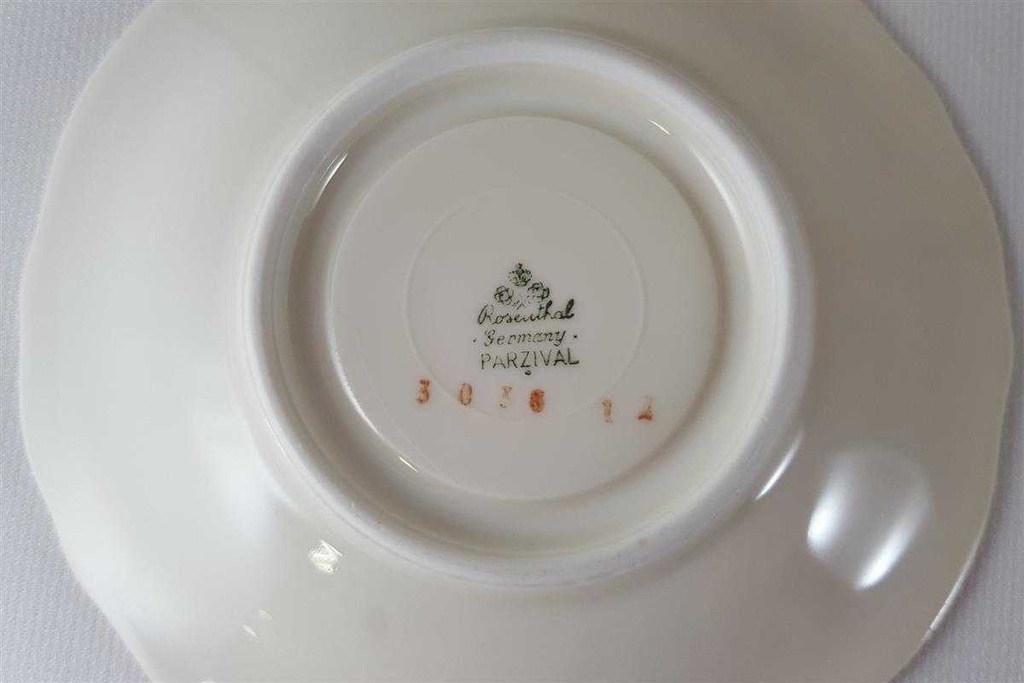 [45812752] Mokkatasse mit Untertasse Tasse Espressotasse 2tlg Rosenthal Parzival Blumendekor Blumen gebraucht - sehr gut Bild 6