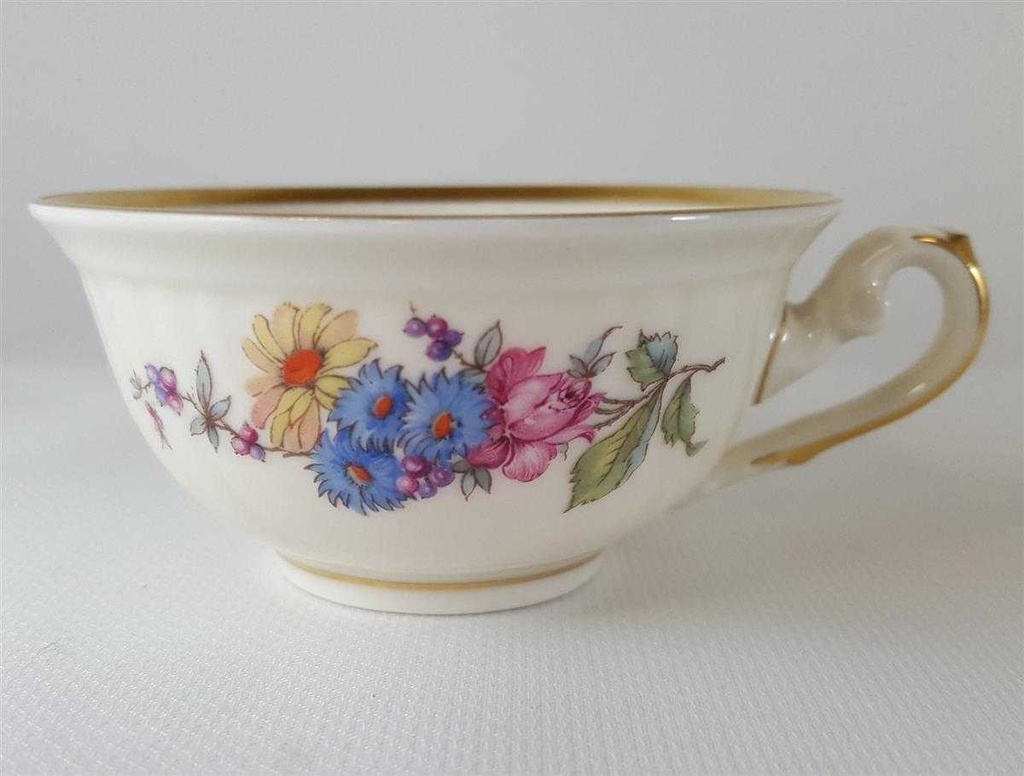 [45812752] Mokkatasse mit Untertasse Tasse Espressotasse 2tlg Rosenthal Parzival Blumendekor Blumen gebraucht - sehr gut Bild 7