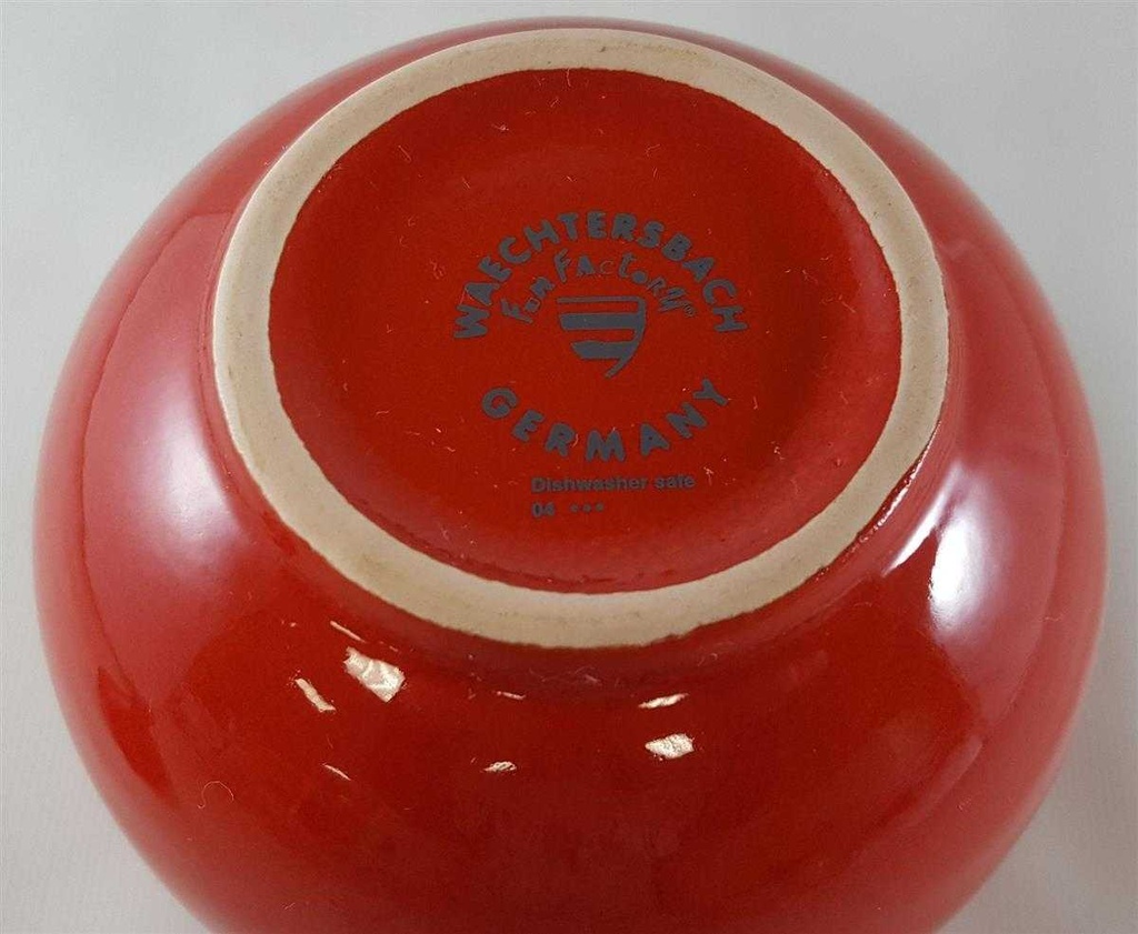 [45812760] Zuckerdose Waechtersbach Fun Factory Polka Rot gebraucht - sehr gut Bild 4