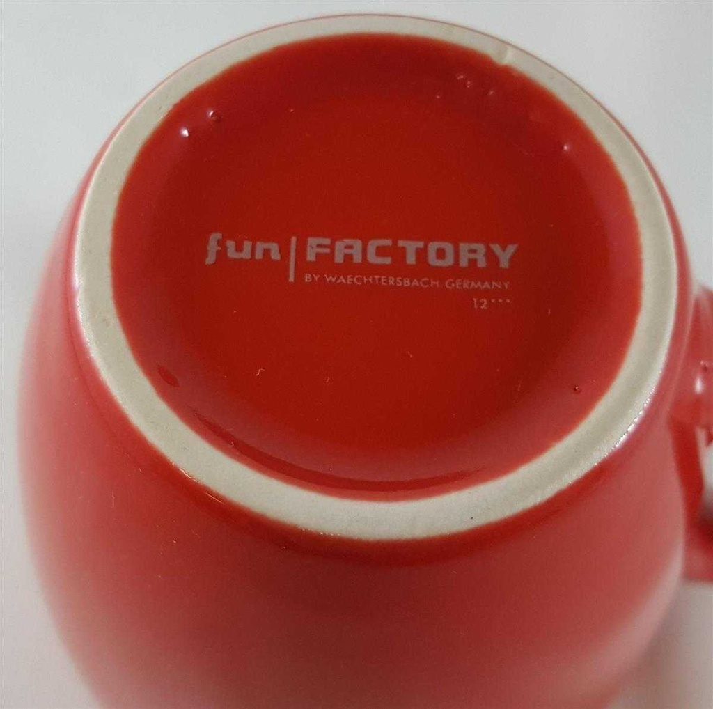 [45812792] Kaffeetasse Kaffeebecher 0,35 L Waechtersbach Fun Factory Polka Rot gebraucht - gut Bild 6