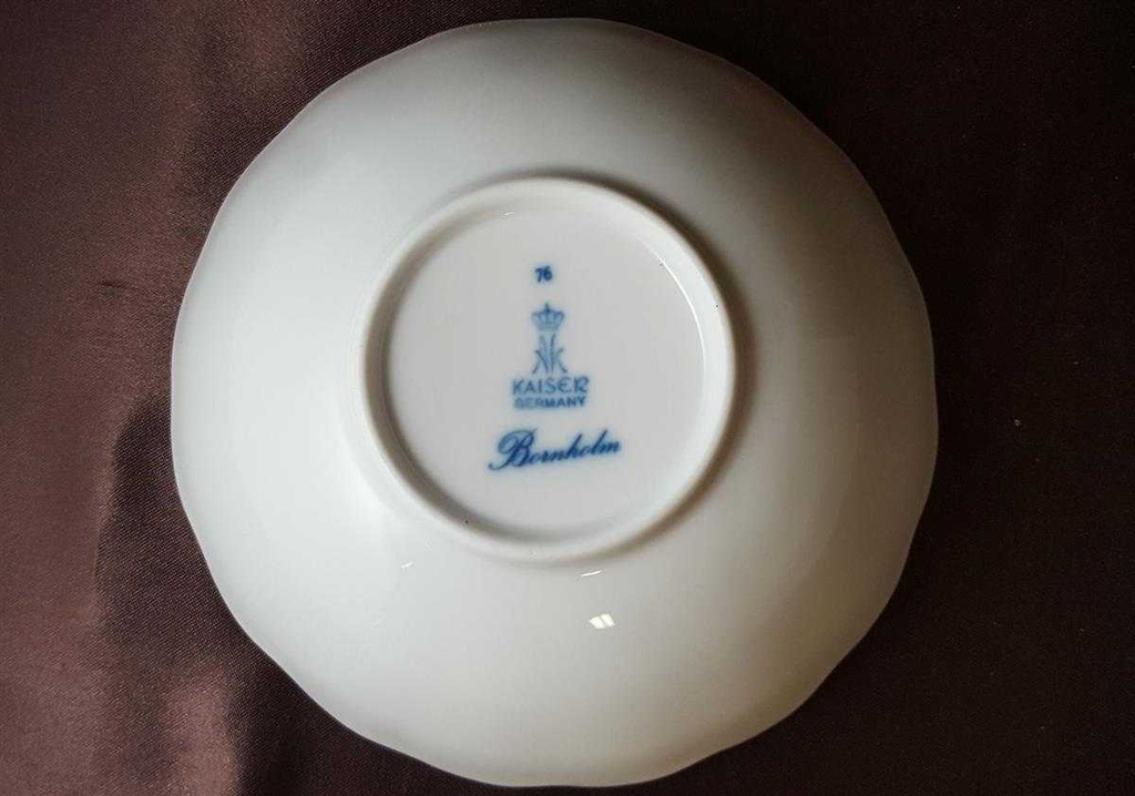 [45812796] Schale Salatschale 15,5 cm AK Kaiser Porzellan Romantica Bornholm Blau gebraucht - sehr gut Bild 3