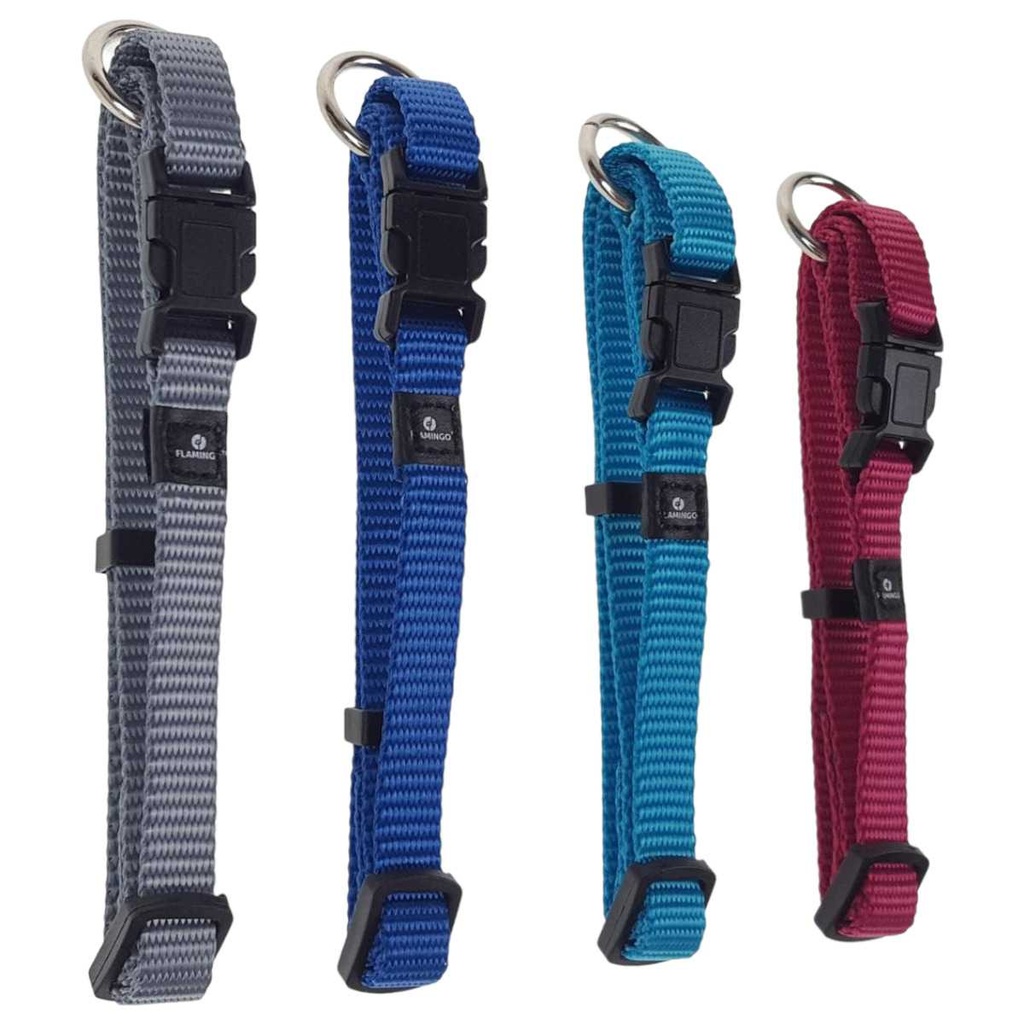 [2118963] Hundehalsband Hunde Halsband mehrere Farben mit Sicherung Flamingo Ziggi Bild 2