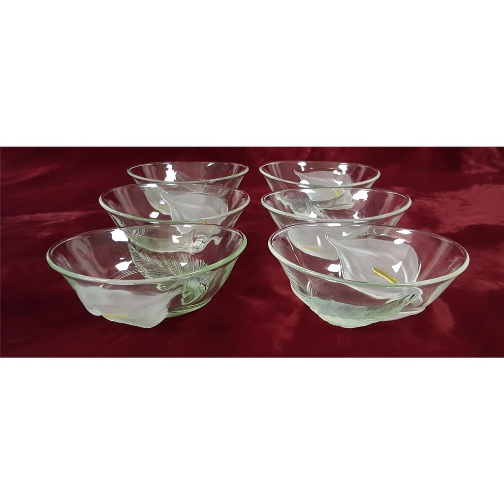 [458128041] France Schüssel Glas Set 1xgroße Schale 6xkleine Schälchen 7 tlg. Bild 4