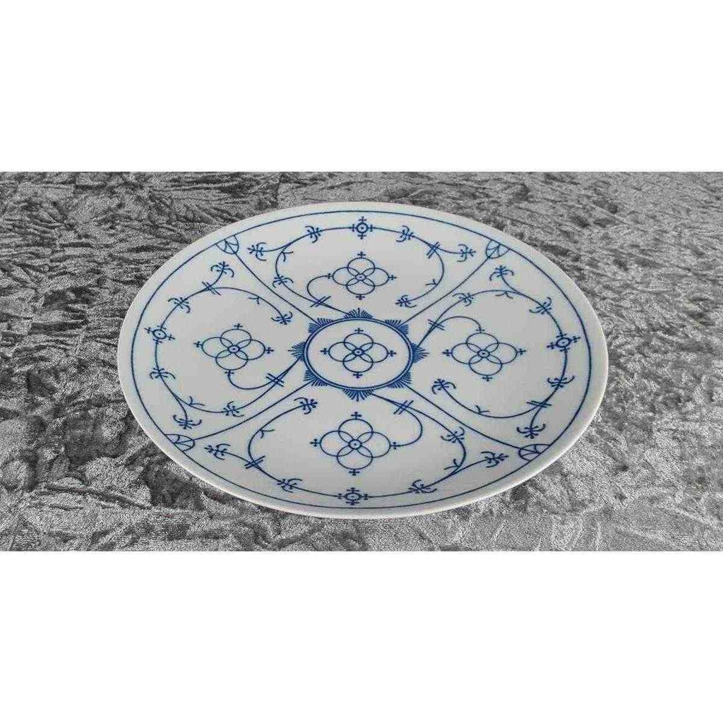 [458128111] Speiseteller Essteller 24,4 cm Winterling Schwarzenbach Indisch Blau Strohblume Bild 3