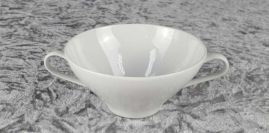 [458128155] Suppentasse mit Untertasse Suppenbecher 2tlg Bareuther Waldsassen Sonstige Formen Weiß gebraucht - gut Bild 3