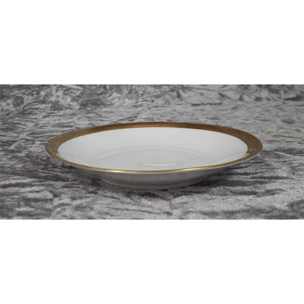 [458128157] Teller klein Goldrand 12,4 cm Winterling Kirchenlamitz weiß mit gebraucht - gut Bild 3