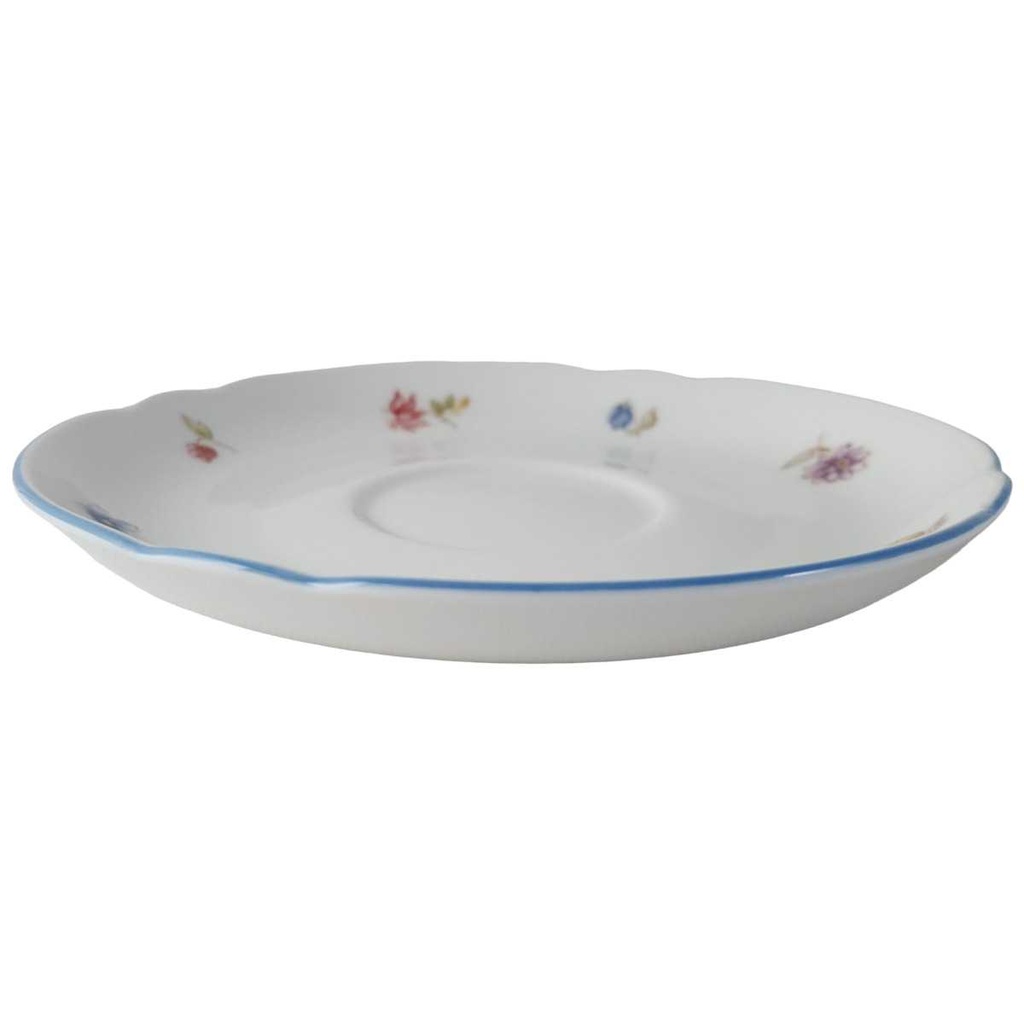 [45812816] Untertasse für Kaffee 14,7 cm Burg Lindau Blaurand Streublumen gebraucht - sehr gut Bild 2