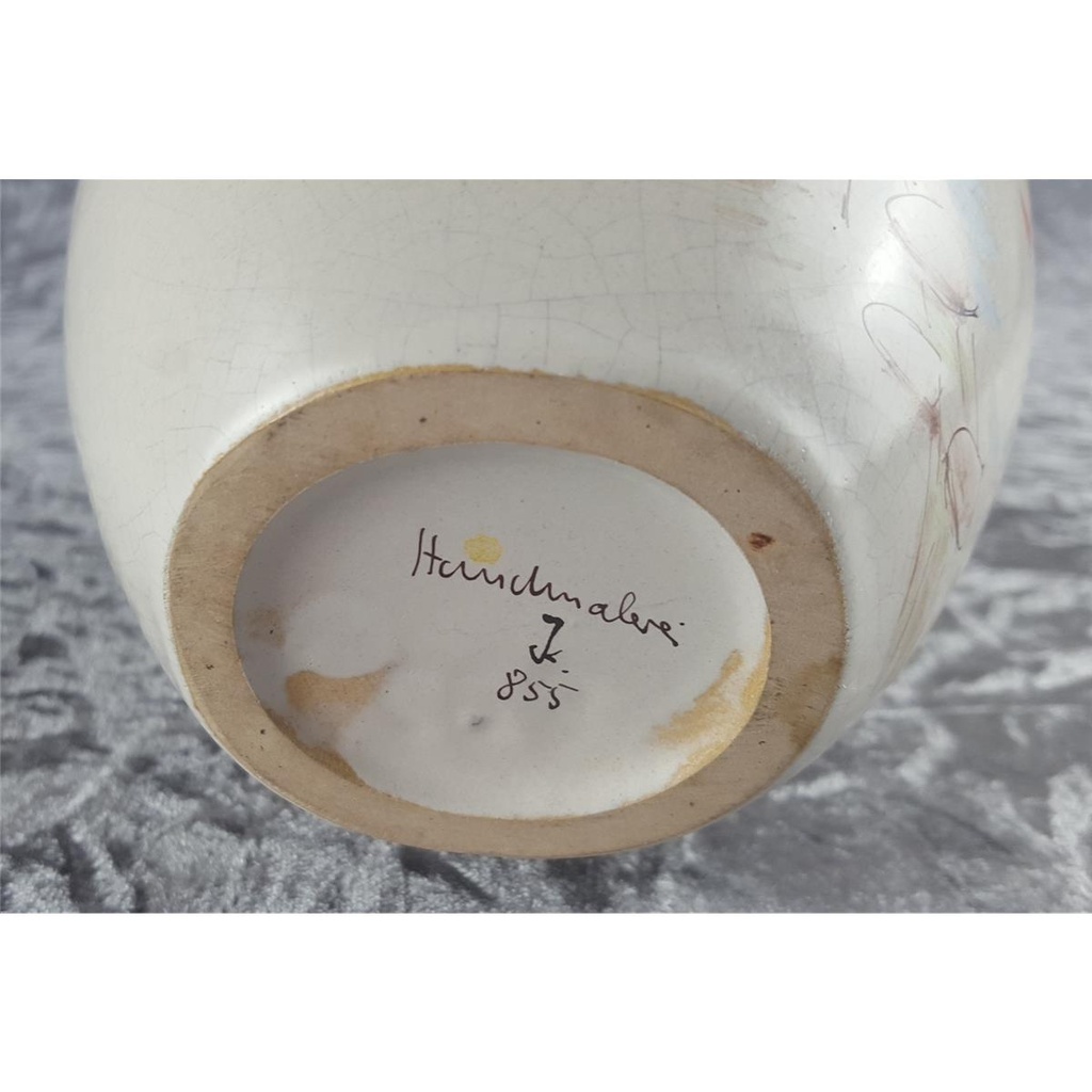 [458128189] Keramik Vase Handmalerei H 15,2 cm Bild 5