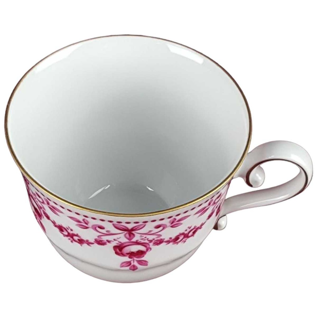 [458128196] Kaffeetasse Tasse Goldrand Schirnding Bavaria rote Rosen mit Rot gebraucht - gut Bild 2