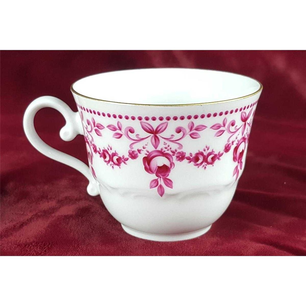 [458128196] Kaffeetasse Tasse Goldrand Schirnding Bavaria rote Rosen mit Rot gebraucht - gut Bild 4