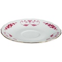 [458128197] Untertasse Goldrand 14,5 cm Schirnding Bavaria rote Rosen mit Rot gebraucht - gut Bild 2
