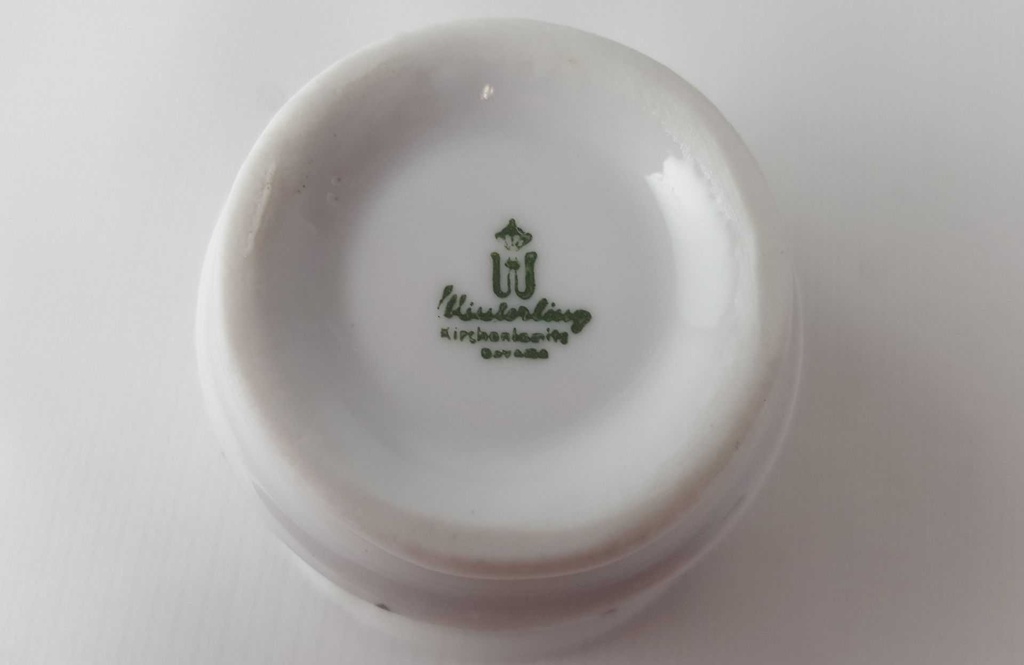 [45812820] Eierbecher Winterling Kirchenlamitz blaue Kreise gebraucht - sehr gut Bild 4