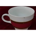 [458128210] Kaffeetasse Tasse Goldrand Mitterteich Form 870 Rot gebraucht - gut Bild 4