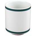 [458128214] Kaffeetasse Tasse Marienbad Arzberg Ingres Weiss Grünrand gold Karo Streublumen Obstfrüchte gebraucht - gut Bild 2