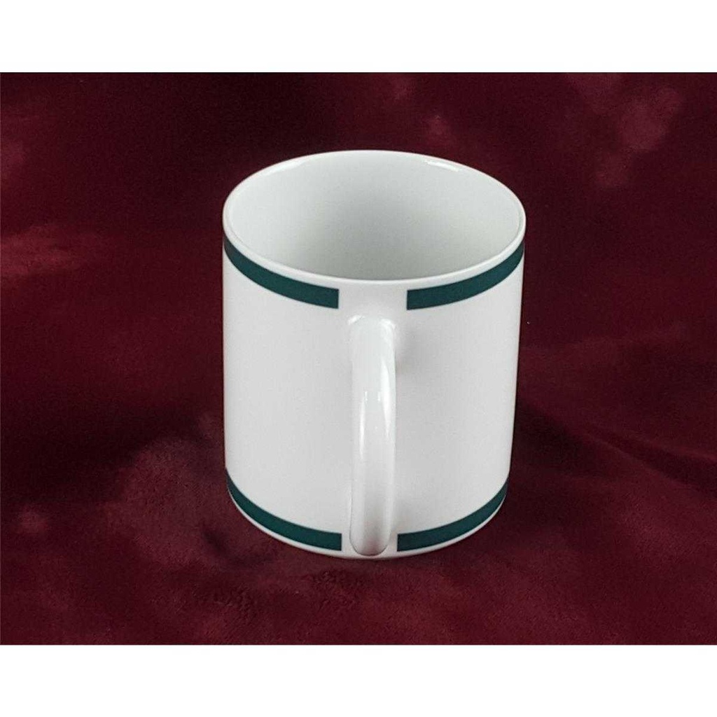 [458128214] Kaffeetasse Tasse Marienbad Arzberg Ingres Weiss Grünrand gold Karo Streublumen Obstfrüchte gebraucht - gut Bild 4