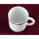 [458128214] Kaffeetasse Tasse Marienbad Arzberg Ingres Weiss Grünrand gold Karo Streublumen Obstfrüchte gebraucht - gut Bild 5