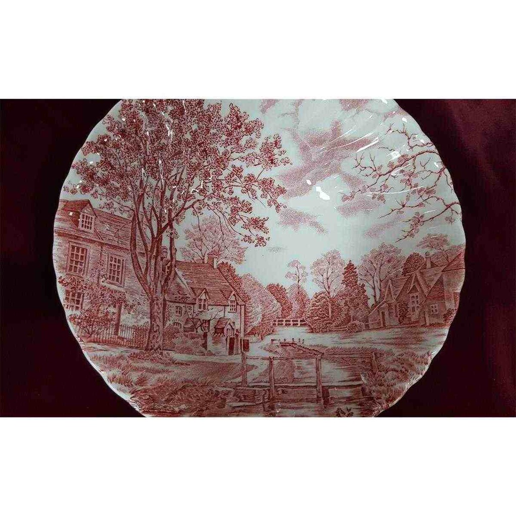 [458128216] Schüssel 21 cm Johnson Bros Cotswold Rot gebraucht - sehr gut Bild 3