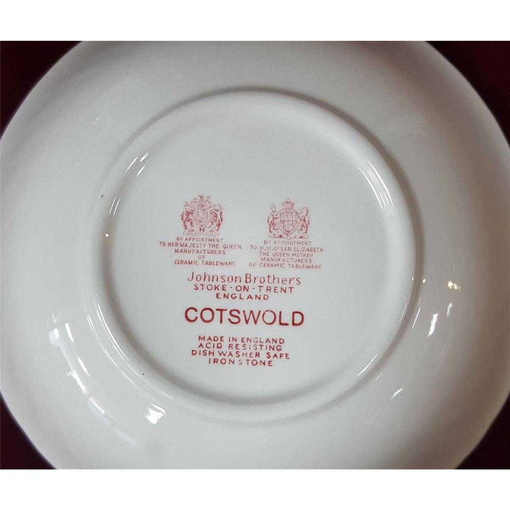 [458128216] Schüssel 21 cm Johnson Bros Cotswold Rot gebraucht - sehr gut Bild 4
