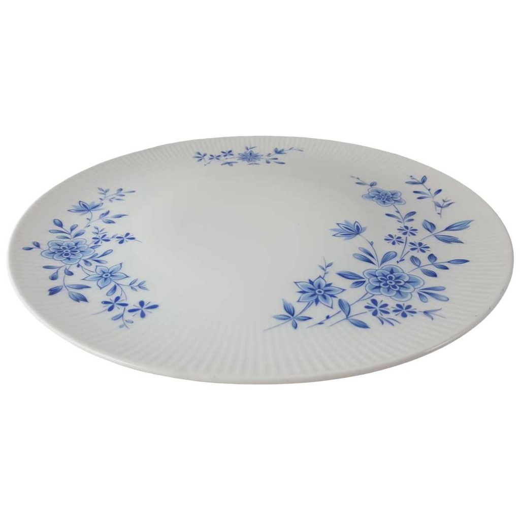 [45812822] Speiseteller Essteller 24,5 cm Winterling Marktleuthen Rillenform Blaue Blumen gebraucht - gut Bild 2