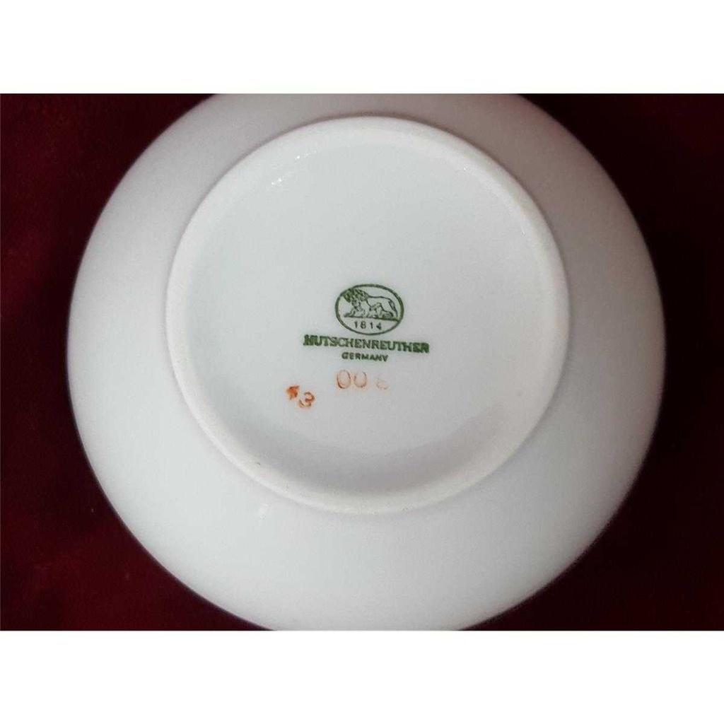 [458128270] Zuckerdose Golddekor Hutschenreuther weiß braun gebraucht - akzeptabel Bild 5