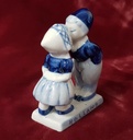 [458128308] Delfts Blauw Figur küssende Mädchen + Junge Holland H 9,4 cm Bild 2