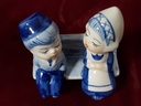 [458128310] Delfts Blauw Figur Paar auf Bank Keramik H 9,8 cm Bild 5