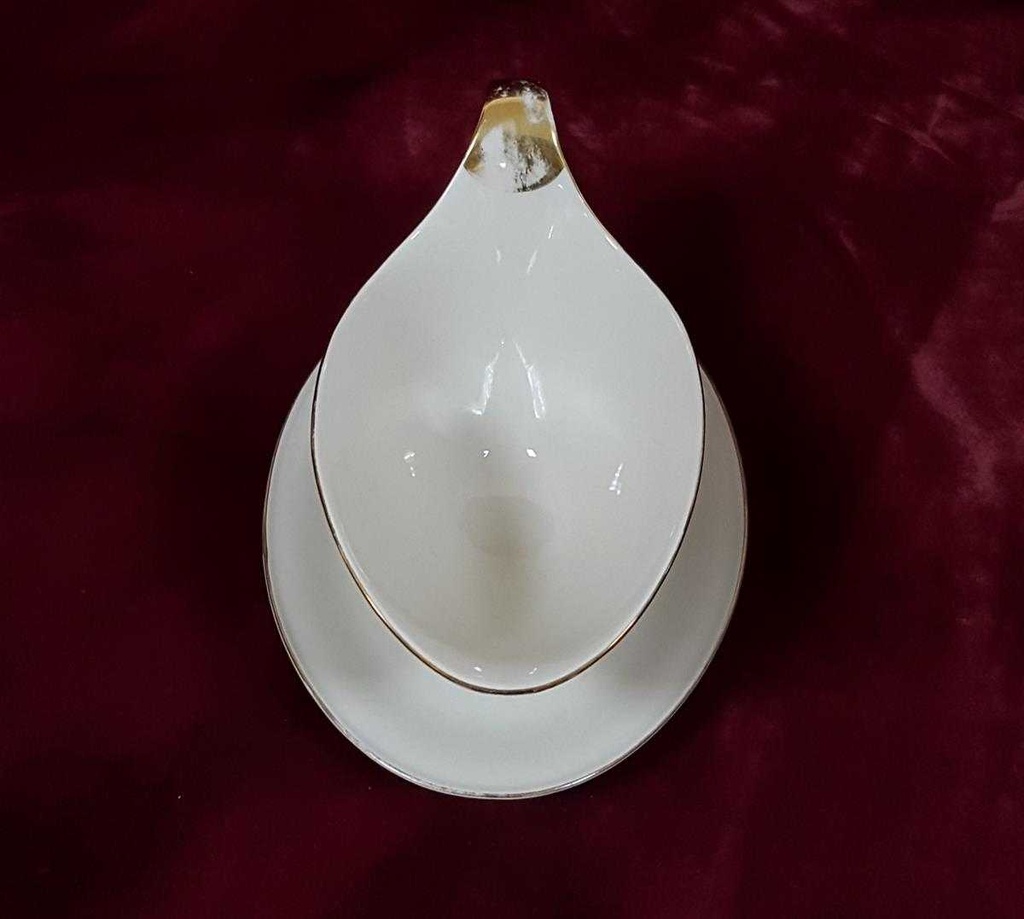 [458128354] Sauciere Goldrand Tirschenreuth Elfenbein Beige gebraucht - gut Bild 3