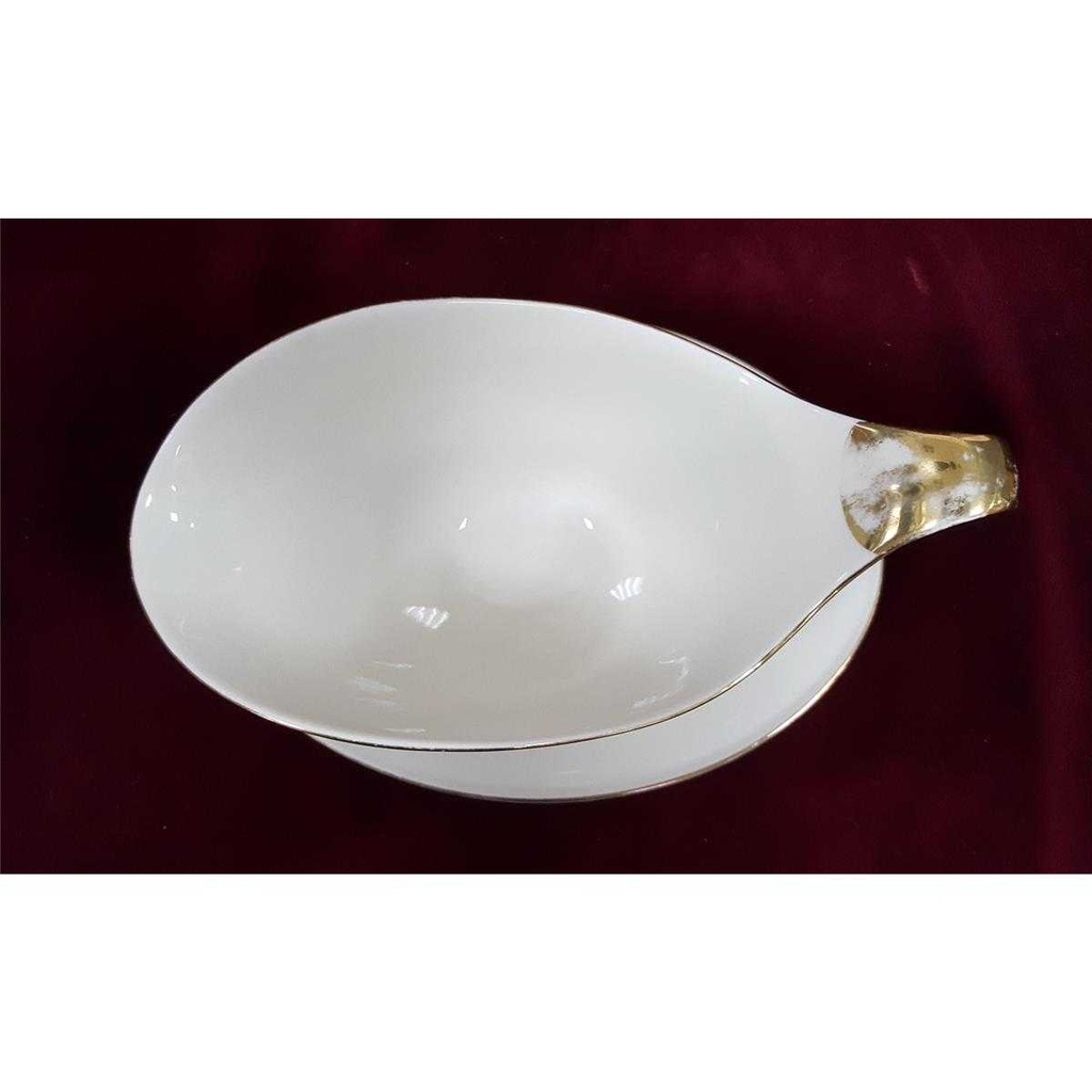 [458128354] Sauciere Goldrand Tirschenreuth Elfenbein Beige gebraucht - gut Bild 6