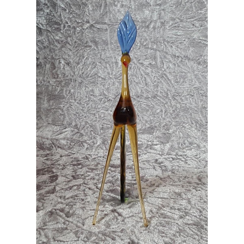 [458128356] Glasfigur Dekofigur Pfau H 21 cm Bild 6