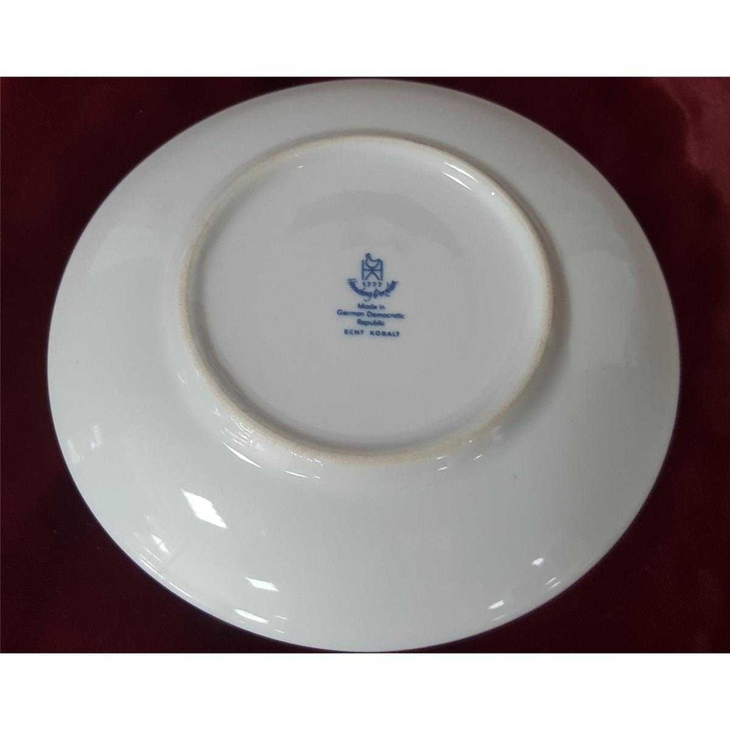 [458128379] Kaffeetasse mit Untertasse Tasse Graf von Henneberg Echt Kobalt gebraucht - gut Bild 4