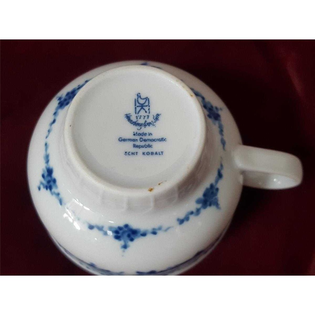 [458128379] Kaffeetasse mit Untertasse Tasse Graf von Henneberg Echt Kobalt gebraucht - gut Bild 7