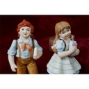 [458128415] Porzellan Figur Mädchen Junge mit Schulranzen Set 2 tlg. H 13,5 cm Bild 8