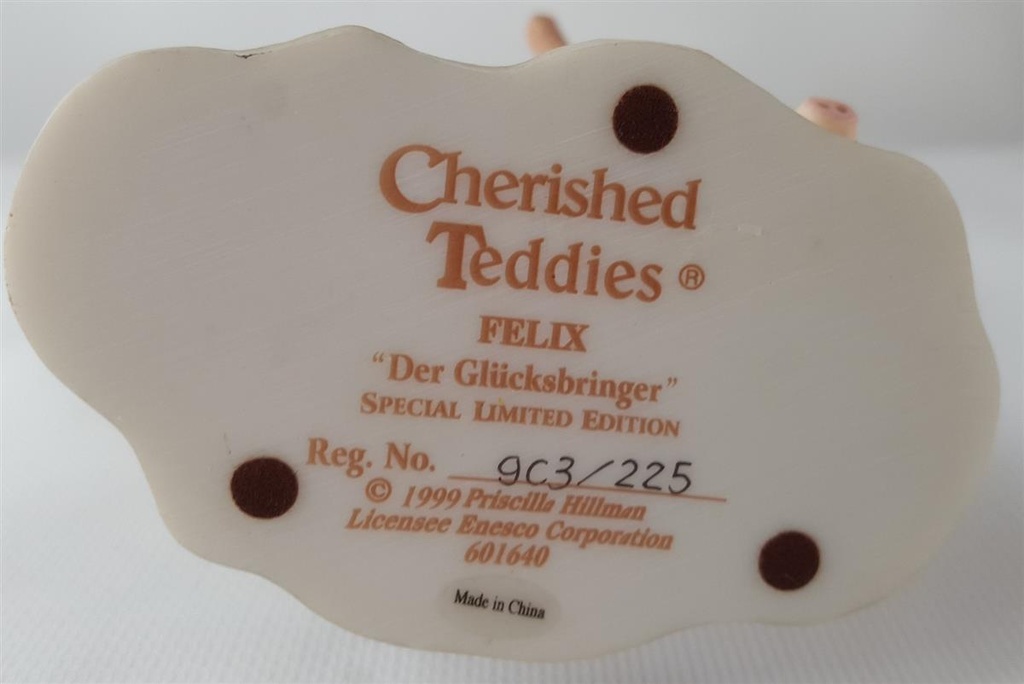[45812843] Figur Cherished Teddies Felix Der Glücksbringer 1999 gebraucht - sehr gut Bild 5