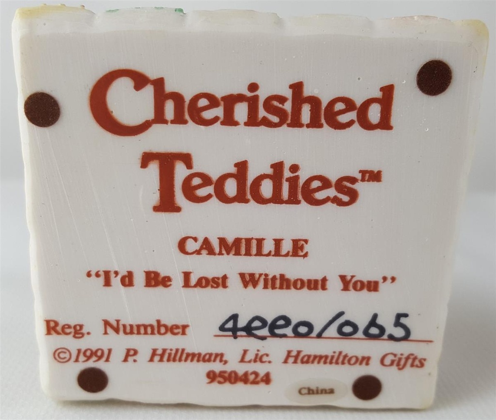 [45812847] Figur Cherished Teddies Camille I`d Be Lost Without You 1991 gebraucht - sehr gut Bild 5