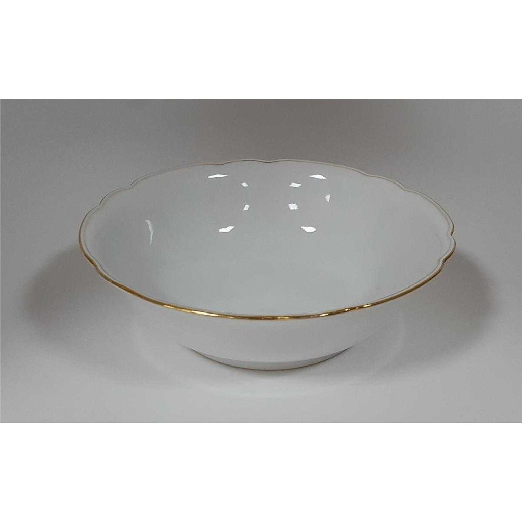 [458128475] Schüssel Goldrand 22,8 cm Seltmann Weiden Nora gebraucht - gut Bild 3