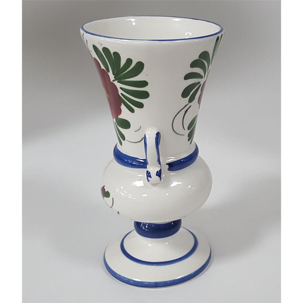[458128501] Vase Blumenvase Pokalvase 21,3 cm Pintado a Mano gebraucht - gut Bild 2