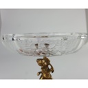 [458128509] Glasschale Snackschale Gebäckschale auf edlem Messingfuß H 14,7 D 15 cm Bild 9